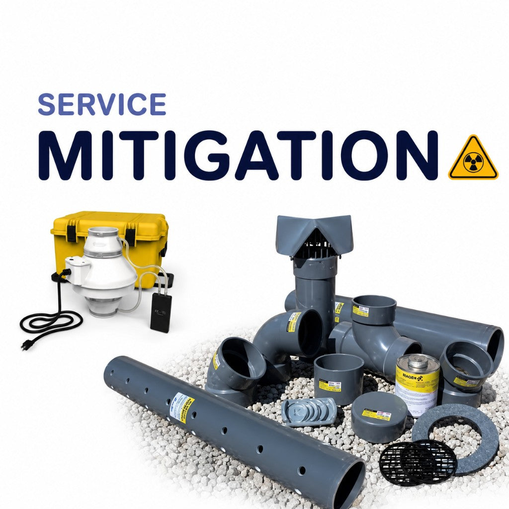 Radon mitigation system — Quebec installation