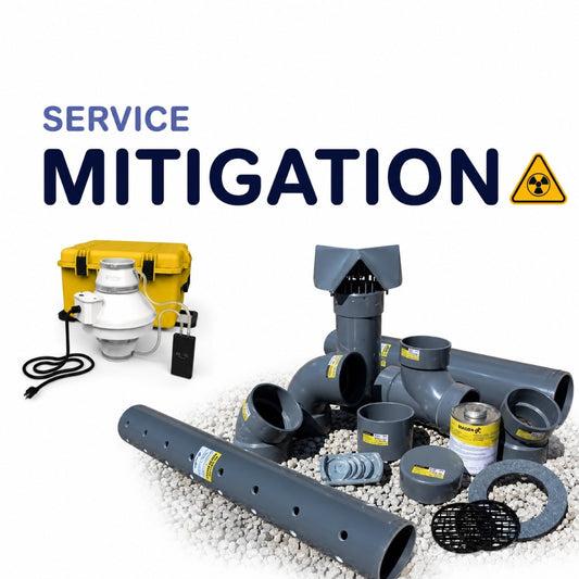 Radon mitigation system — Quebec installation